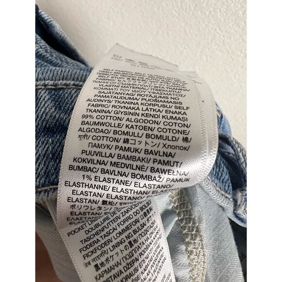 7 For All Mankind Peggi Tapered Straight High Rise Blue Denim Jeans Size 25 - Picture 14 of 15